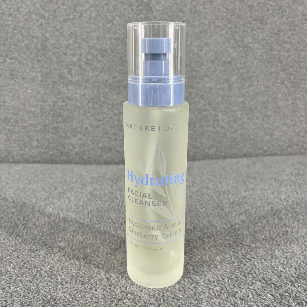 Nature Love Hydrating Facial Cleanser Hyaluronic Acid Blueberry Extract 6 oz NEW